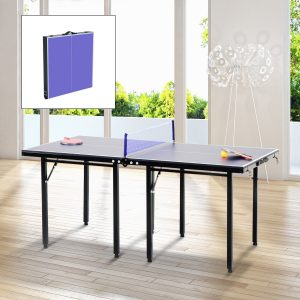 Mesa Ping Pong Plegable + red de tenis